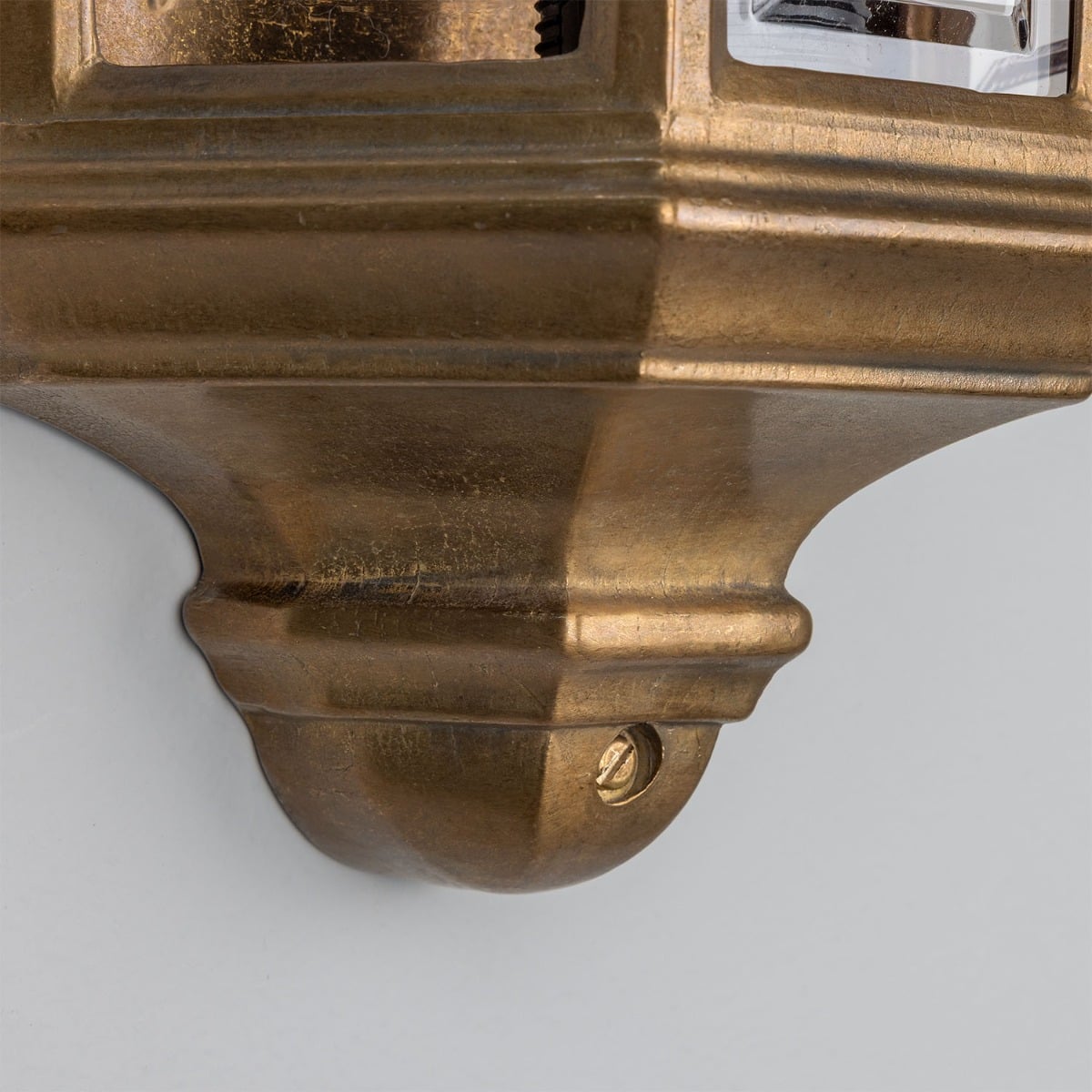 Brent Traditional Antique Brass Outdoor Wall Sconce