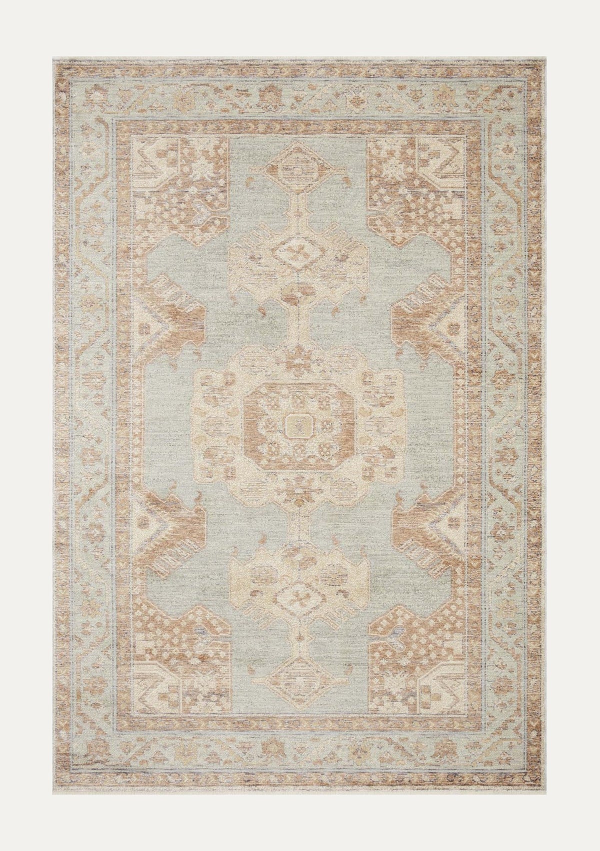Carlisle Seafoam/Taupe Rug | Magnolia Home by Joanna Gaines × Loloi