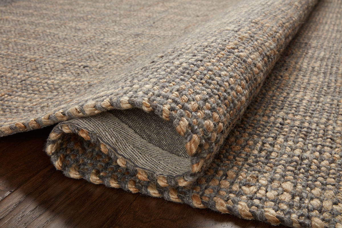 Cornwall Charcoal/Natural Rug – detail