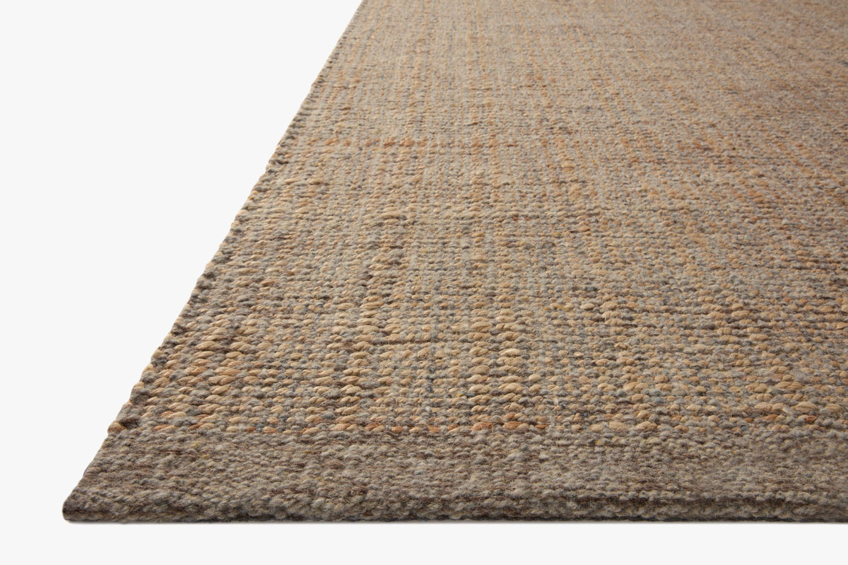 Cornwall Mocha/Natural Rug – corner detail