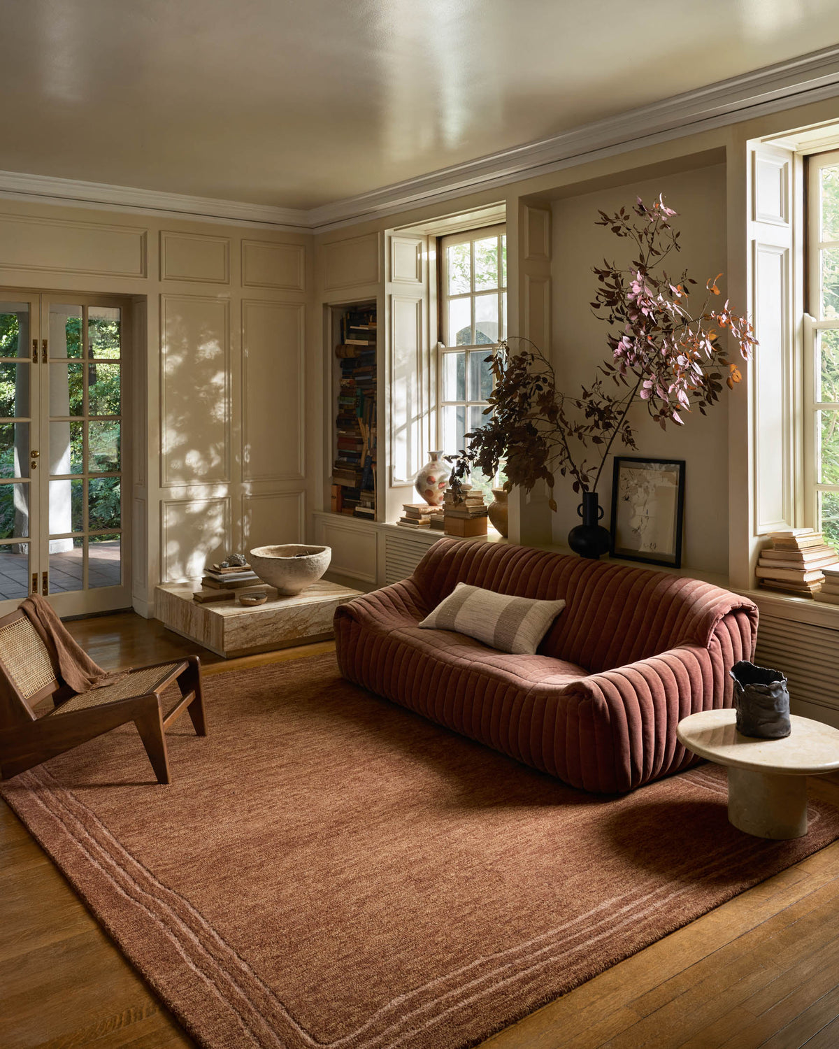Craven Spice/Rose Rug – room scene