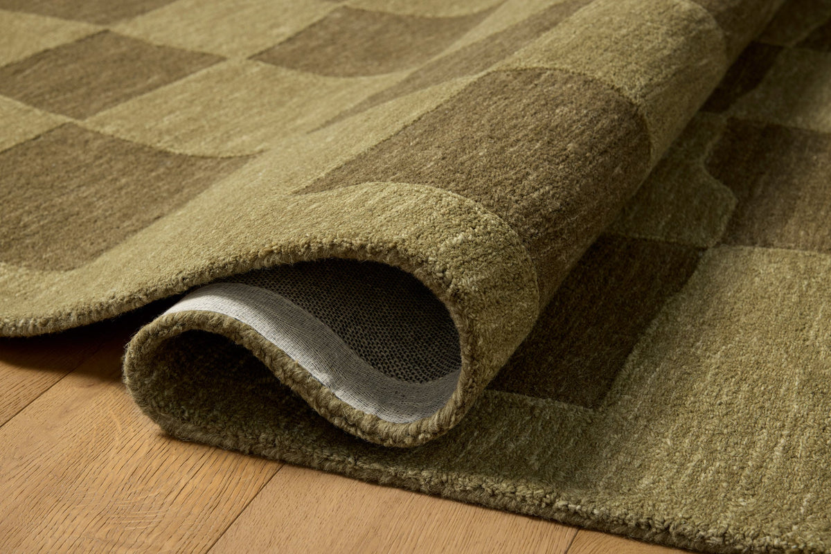 Craven Green/Olive Rug – detail