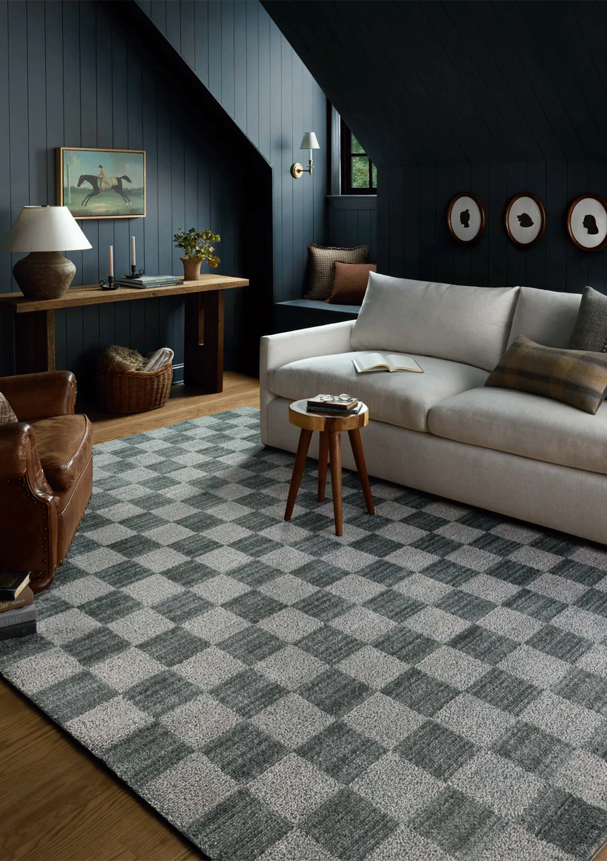 Calvin Blue Ivory Rug