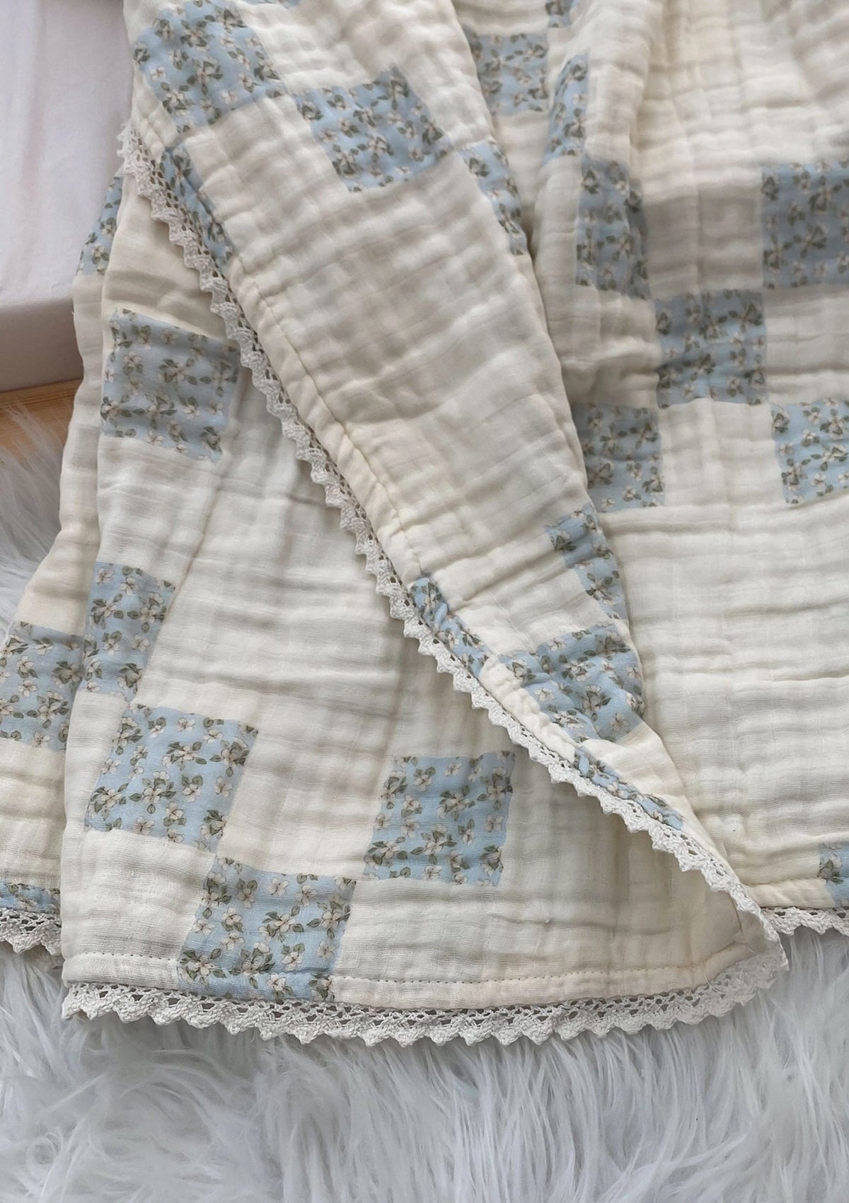Camille Layered Muslin Coverlet