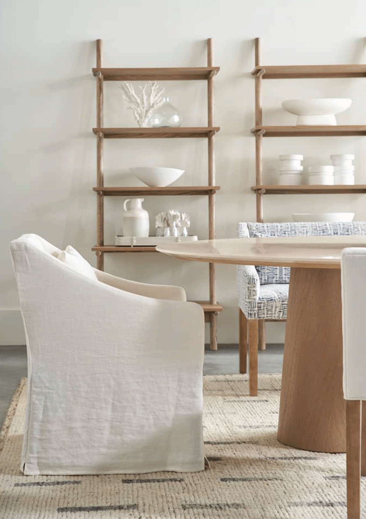 Cedric Slipcovered Dining Arm Chair