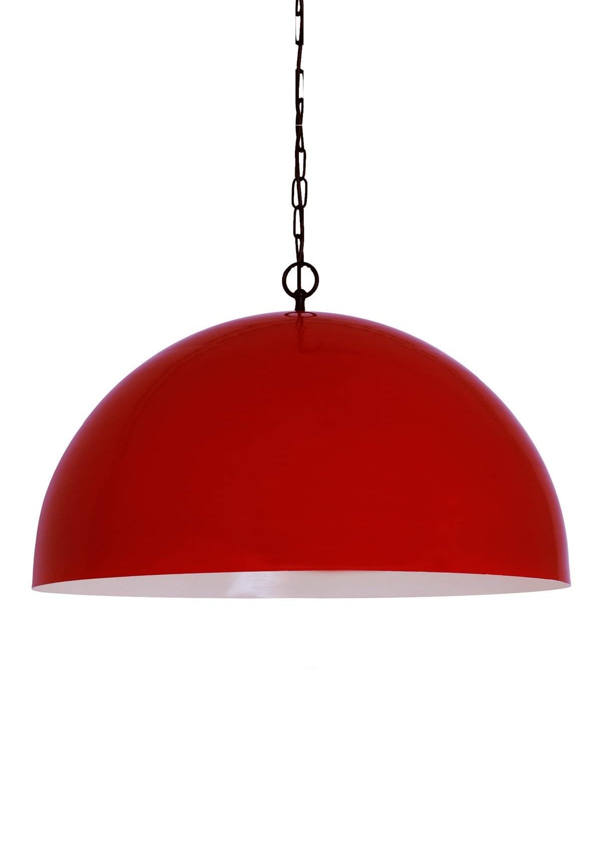 Copenhagen Large Scandinavian Dome Pendant Light – Red