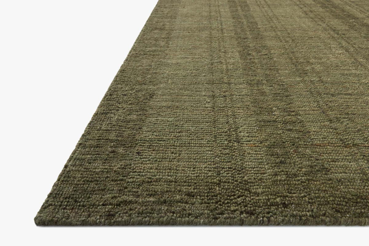 Declan Olive Rug – corner detail