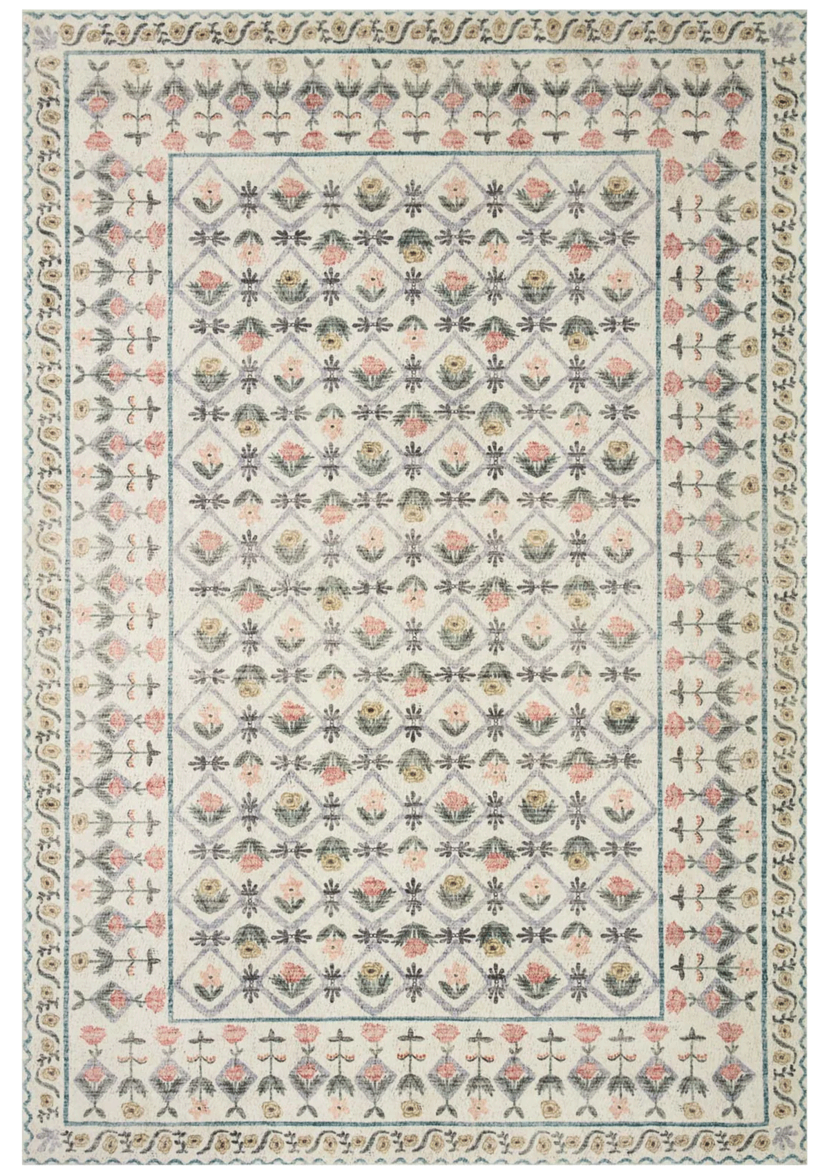 Eden Lattice Ivory Rug