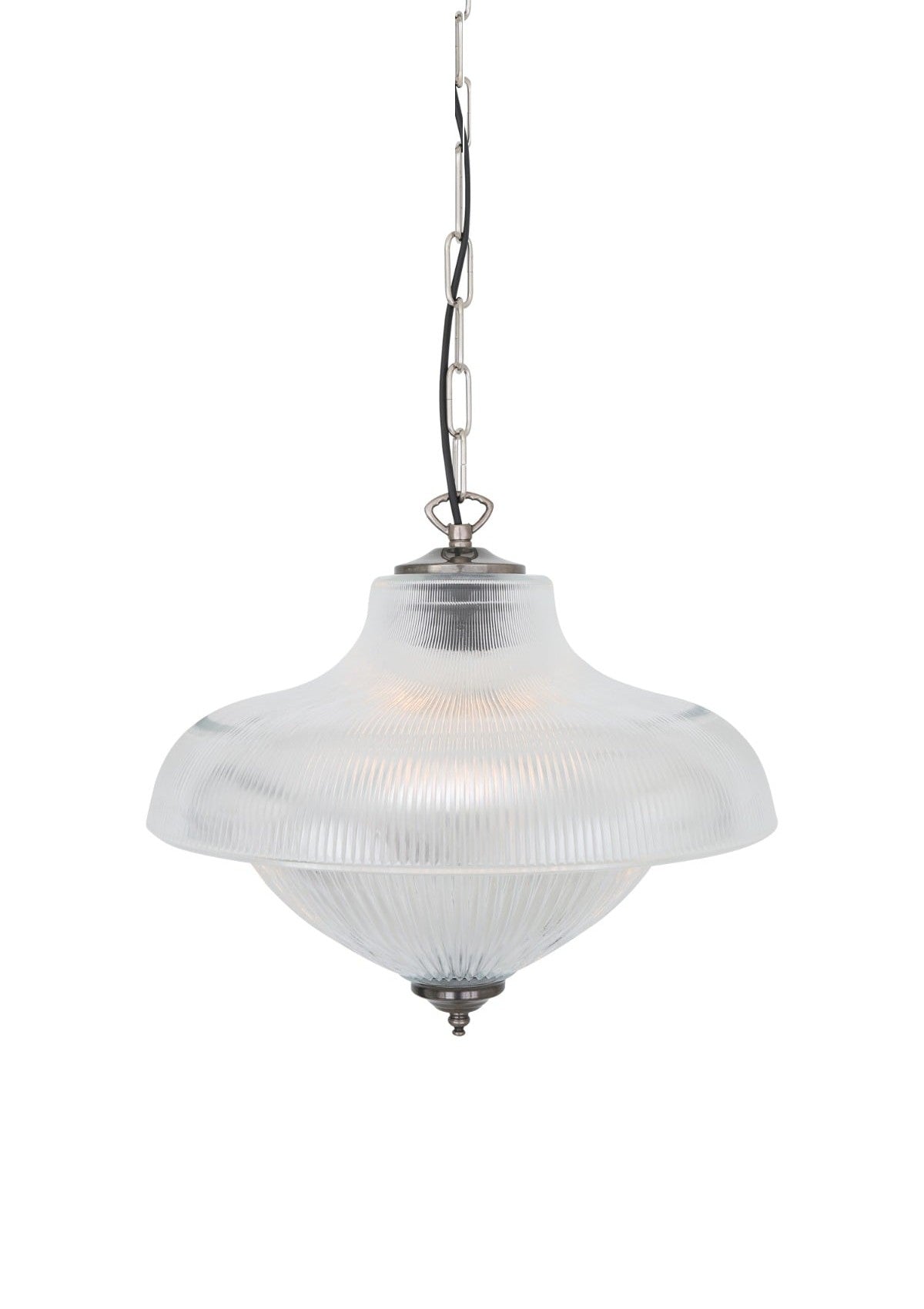 Essence Double Prismatic Pendant Light – Antique Silver