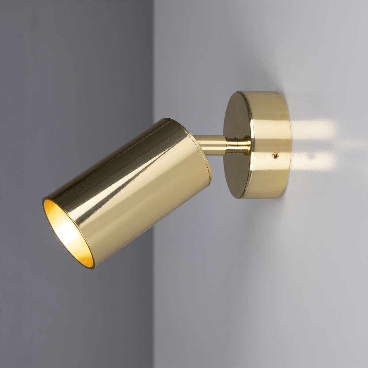 Evanston Directional Brass Wall Spotlight