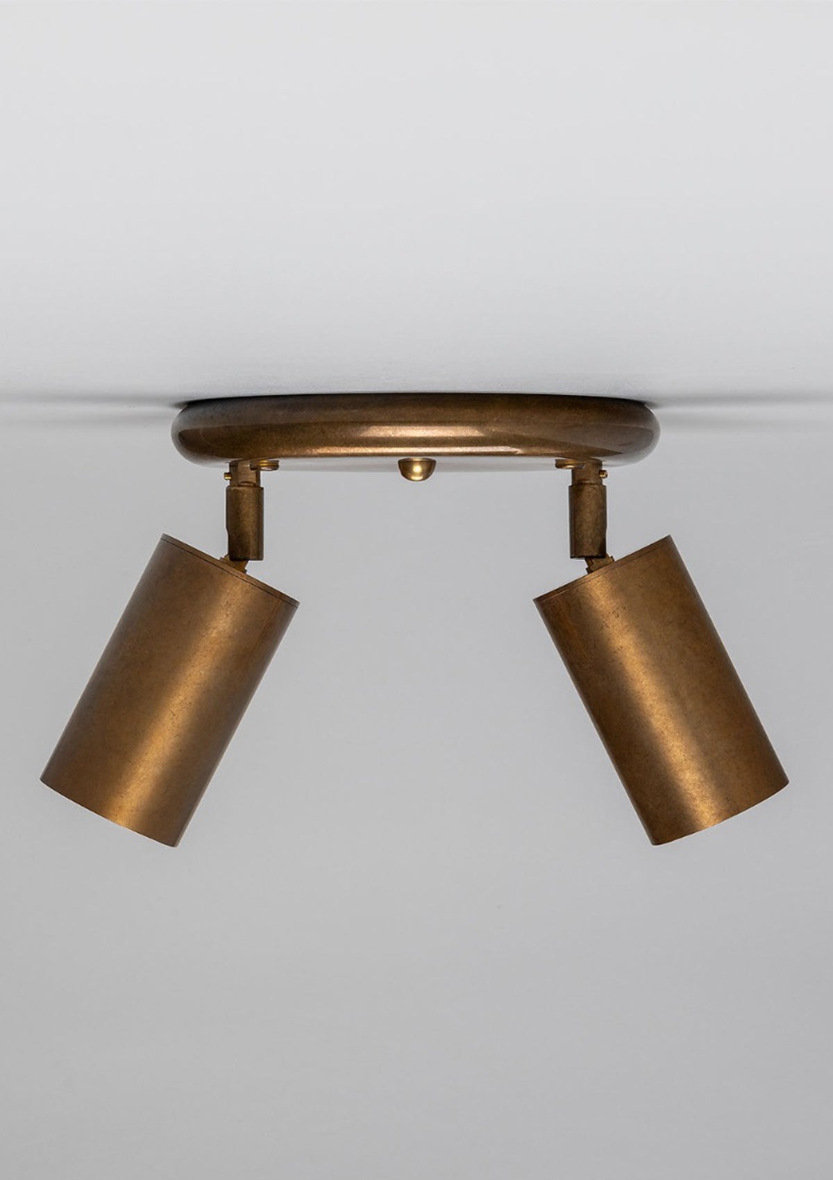 Evanston Brass Two-Light Ceiling Spotlight
