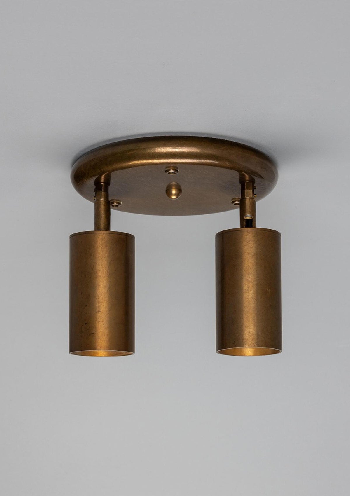 Evanston Brass Two-Light Ceiling Spotlight
