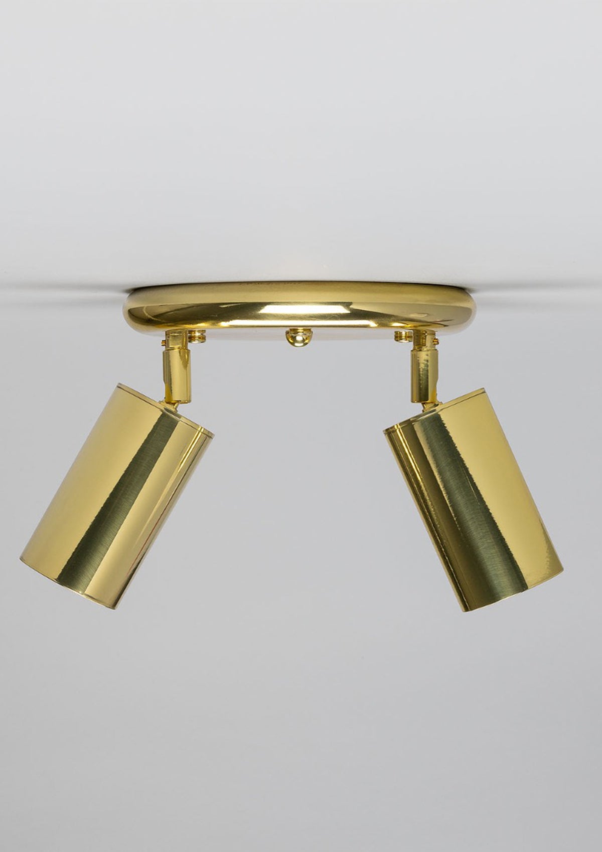 Evanston Brass Two-Light Ceiling Spotlight