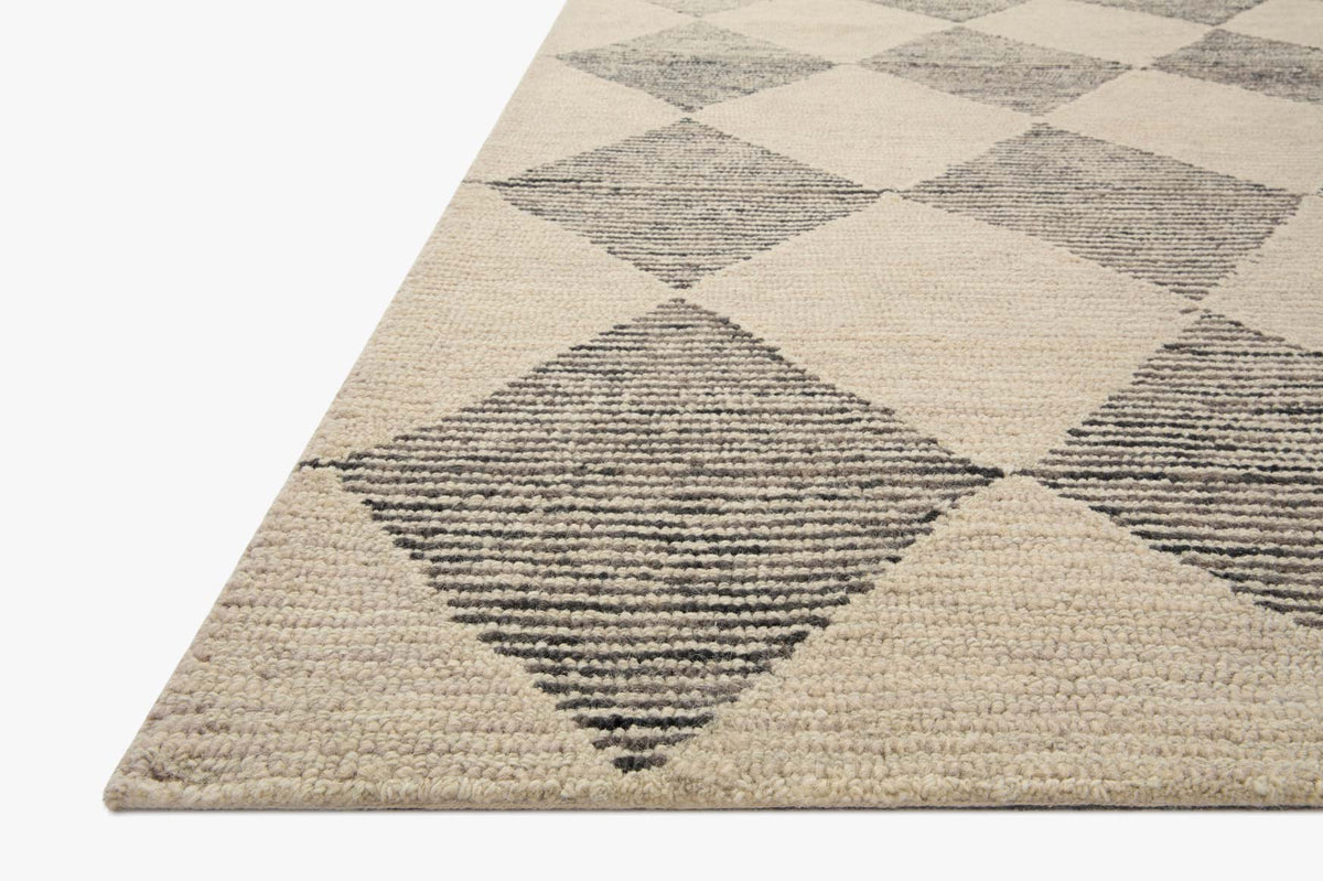 Francis Beige/Charcoal Rug – corner detail