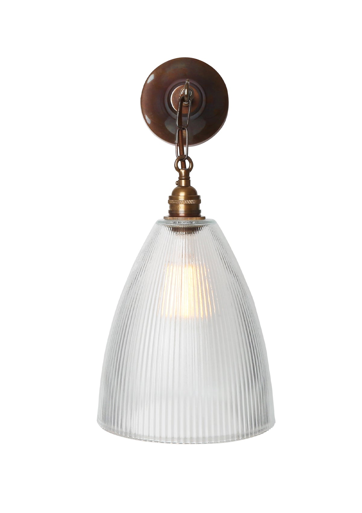 Fend Vintage Prismatic Glass Wall Sconce