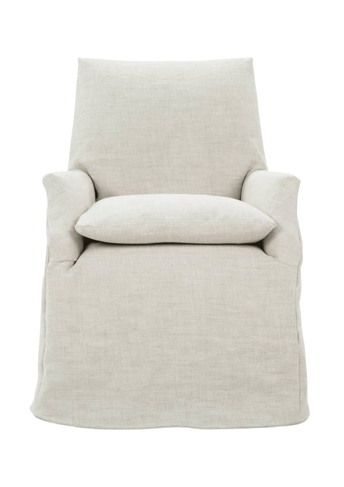 Fern Slipcovered Dining Arm Chair