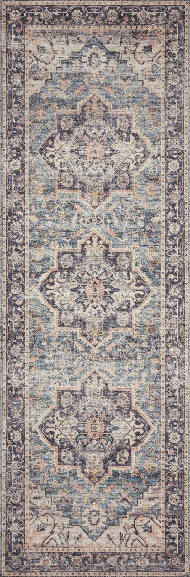 Hathaway Navy/Multi Rug – alternate view