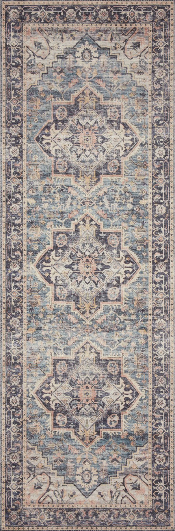 Hathaway Navy/Multi Rug – alternate view