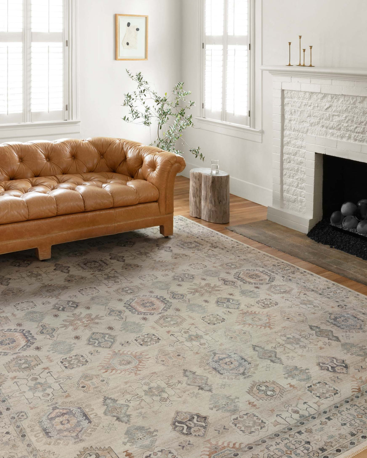 Hathaway Beige/Multi Rug – room scene