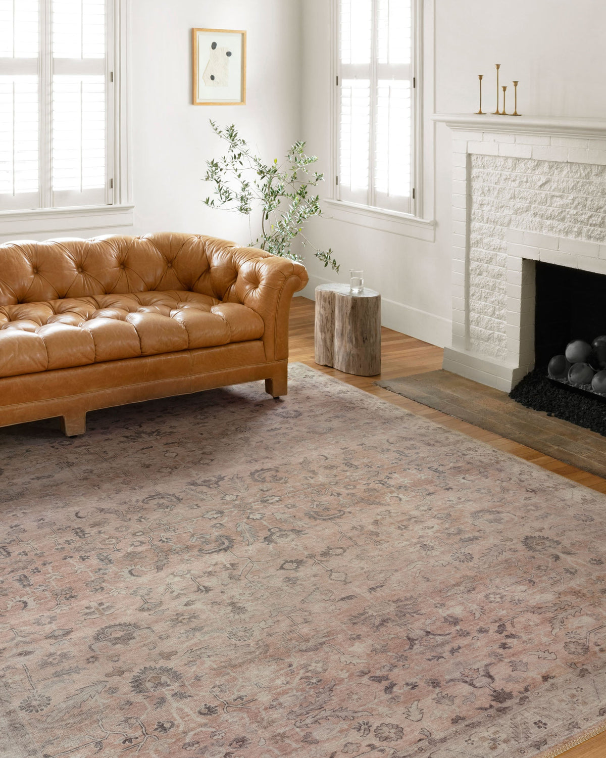 Hathaway Blush/Multi Rug – room scene