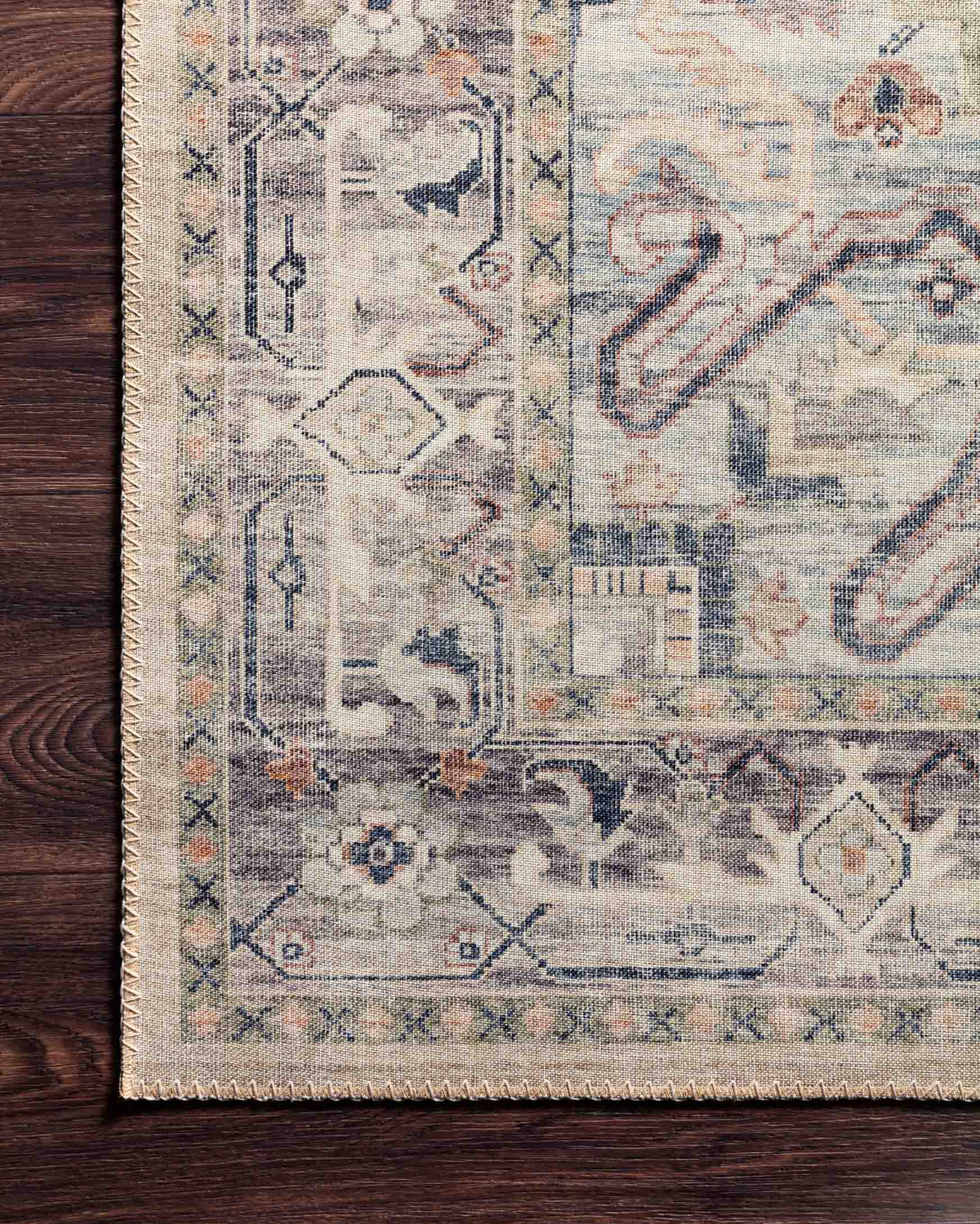 Hathaway Multi/Ivory Rug – detail