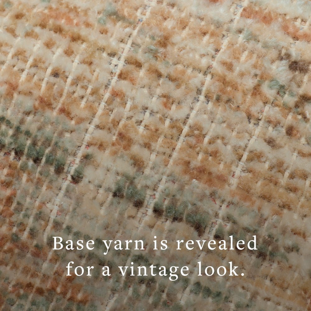 Heritage Aqua/Terracotta Rug – detail