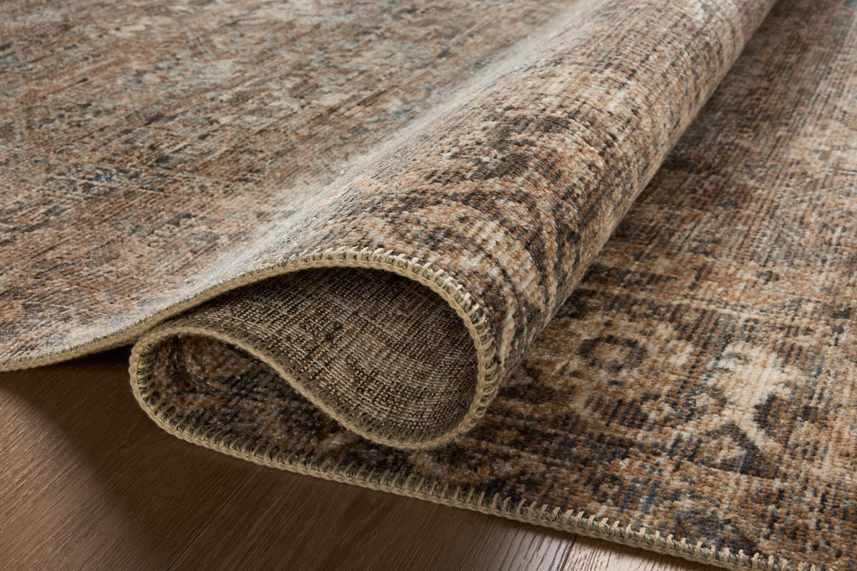Heritage Mocha/Denim Rug – detail