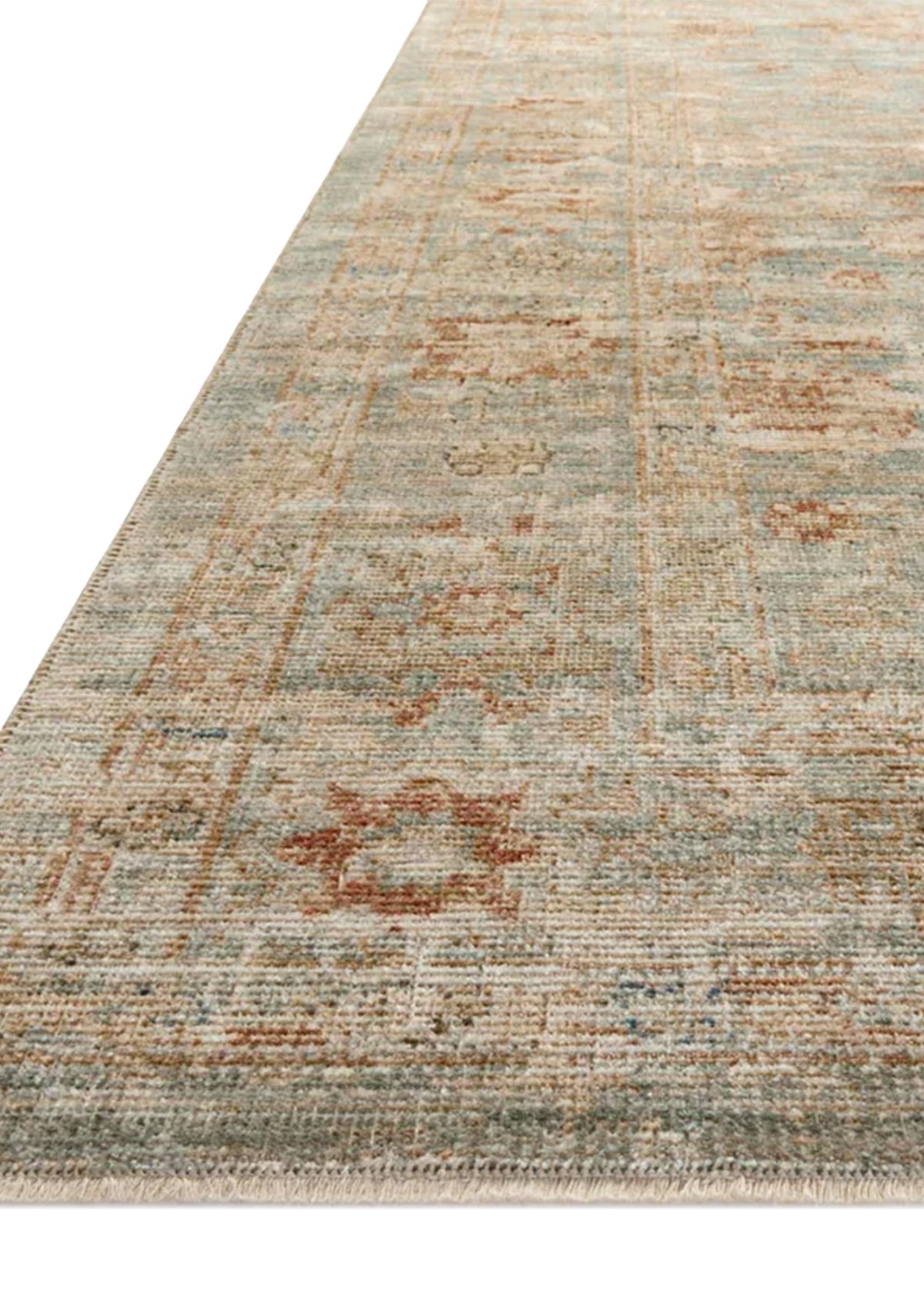 Heritage Aqua/Terracotta Rug