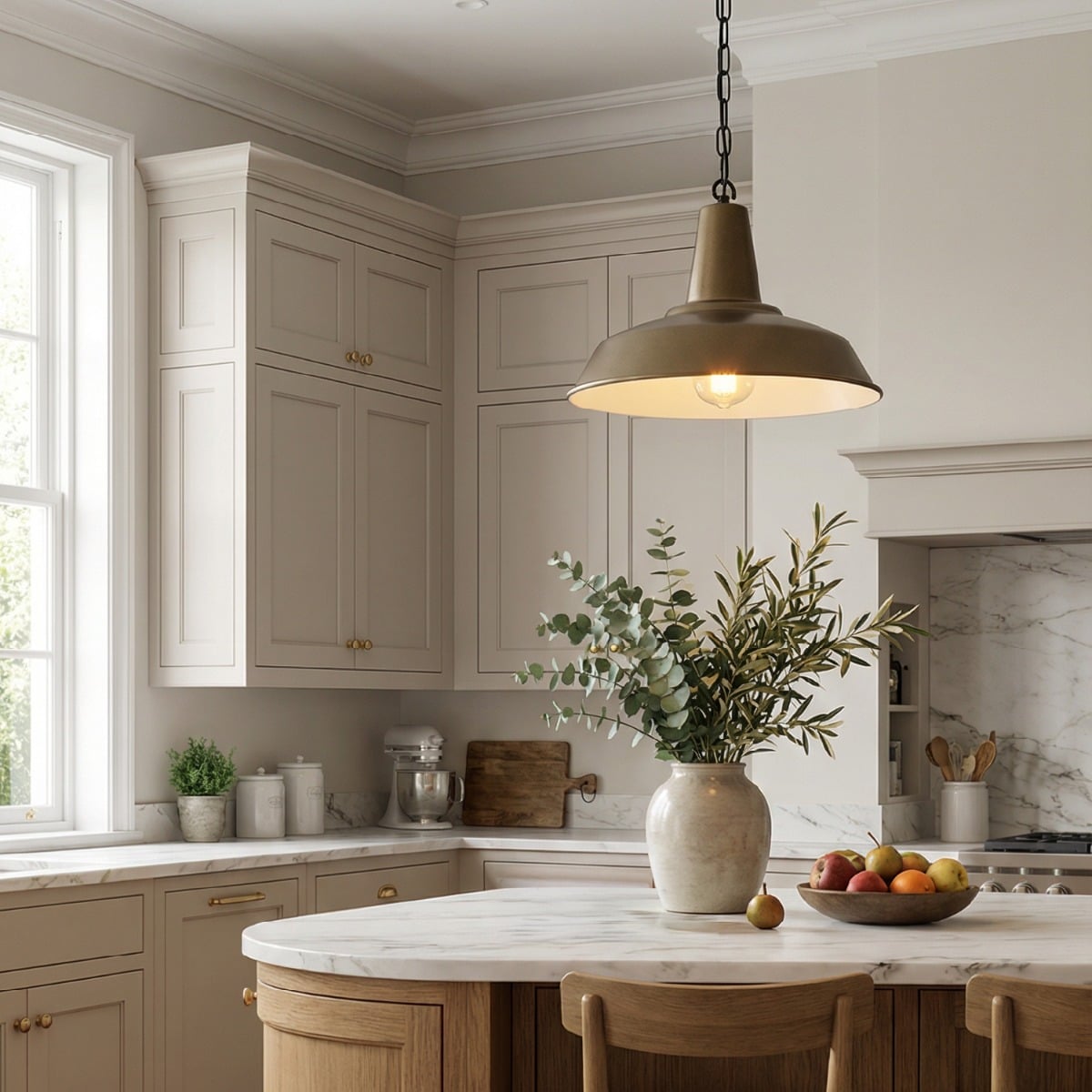 Hex Industrial Factory Pendant Light