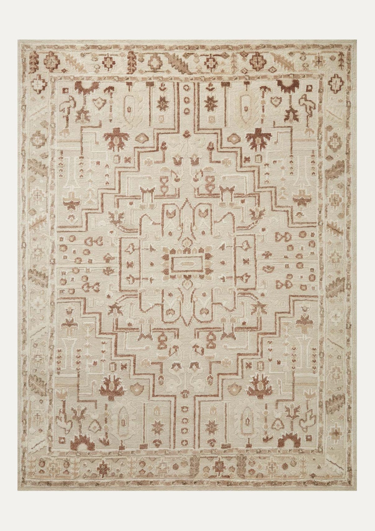 Ingrid Ivory/Earth Rug | Magnolia Home by Joanna Gaines × Loloi