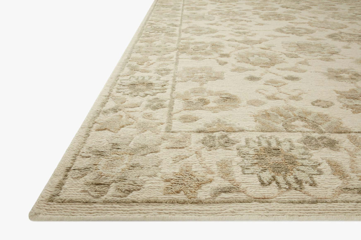 Ingrid Natural/Sage Rug – corner detail