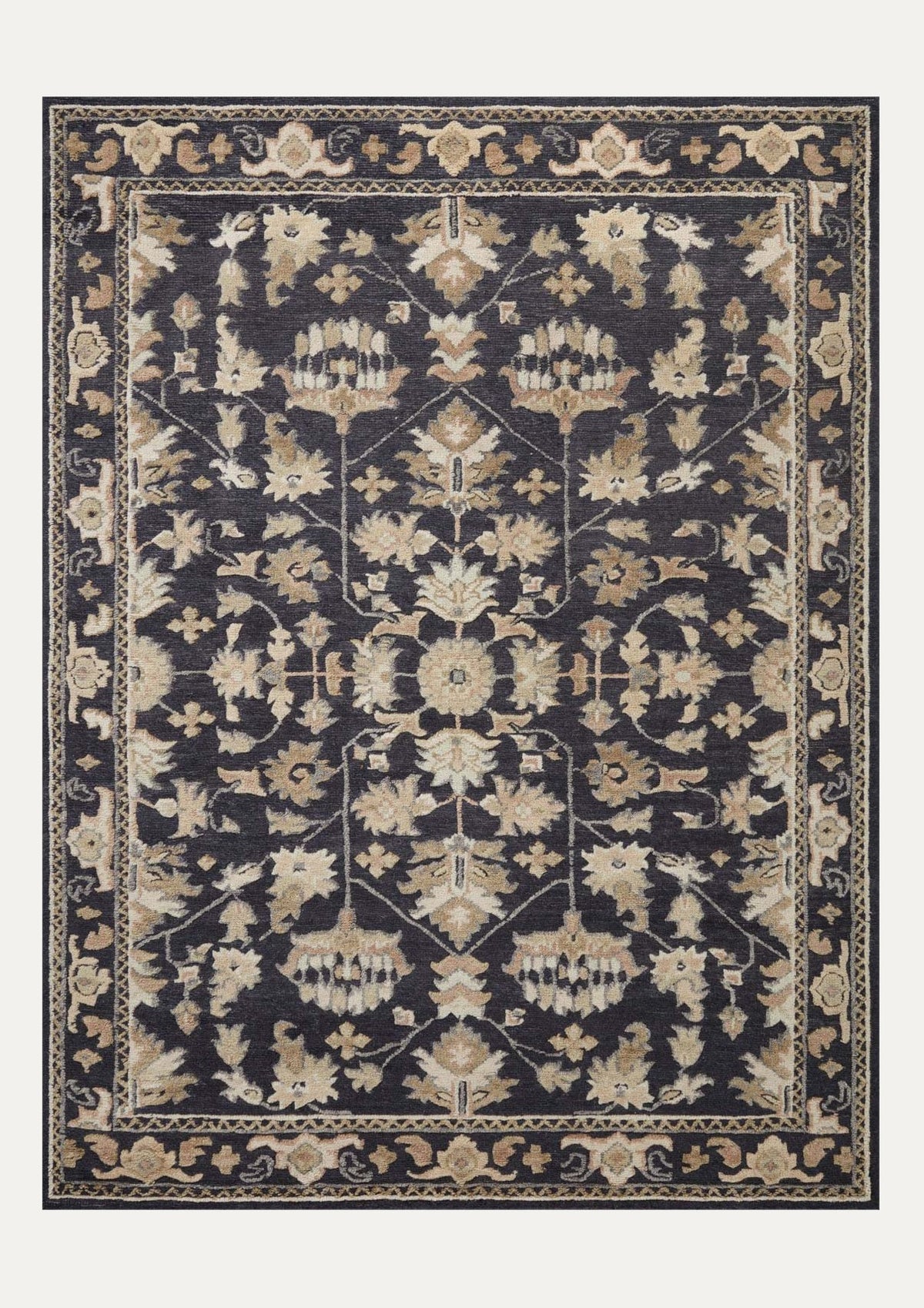 Ingrid Navy/Multi Rug | Magnolia Home by Joanna Gaines × Loloi