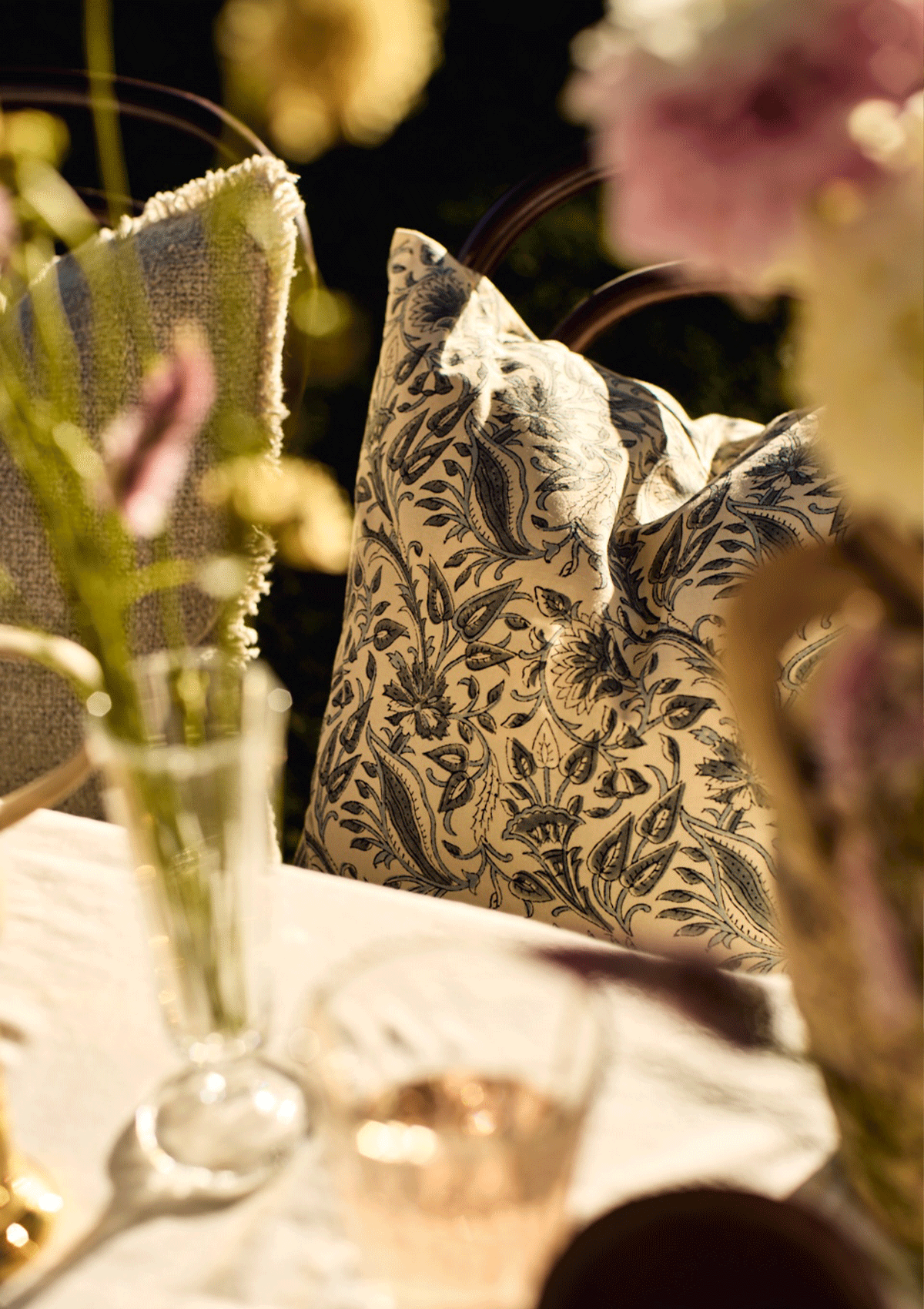 Isha Block Print Pillow