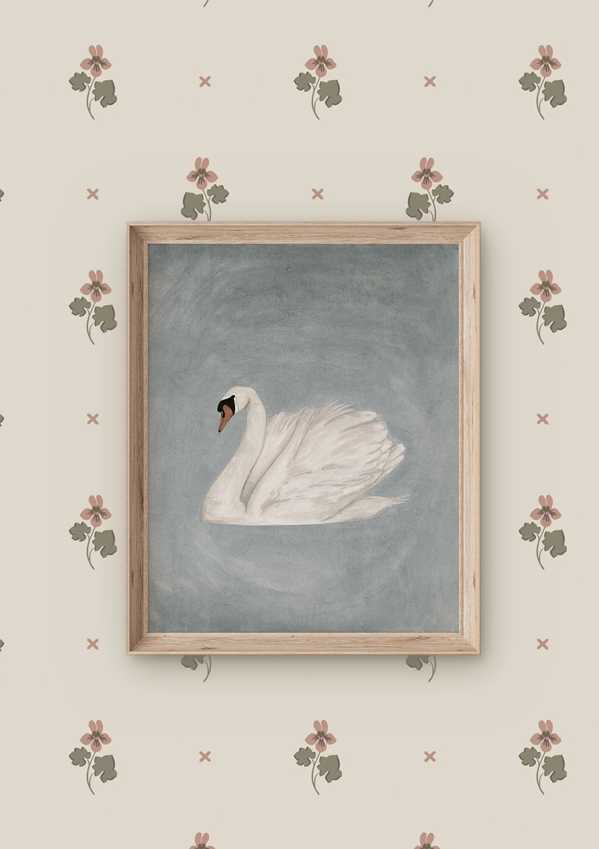 Ivory Swan Print