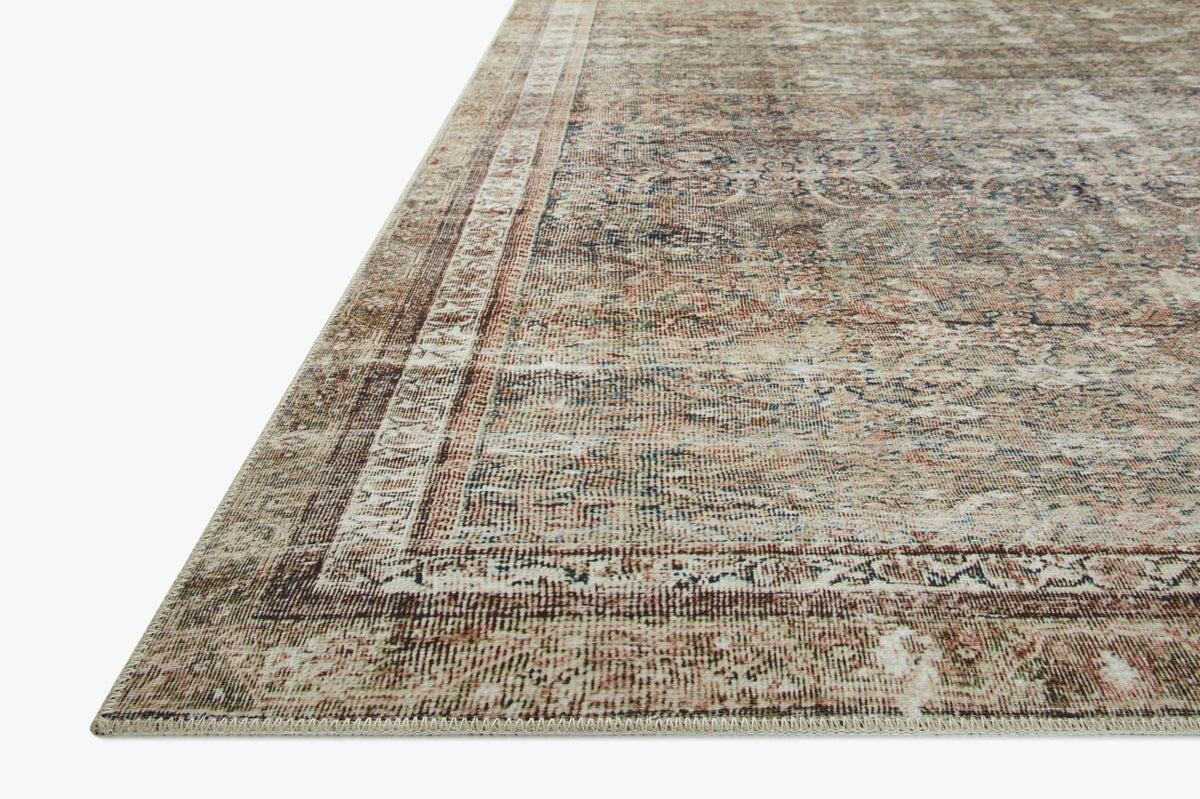 Jules Ink/Terracotta Rug – corner detail