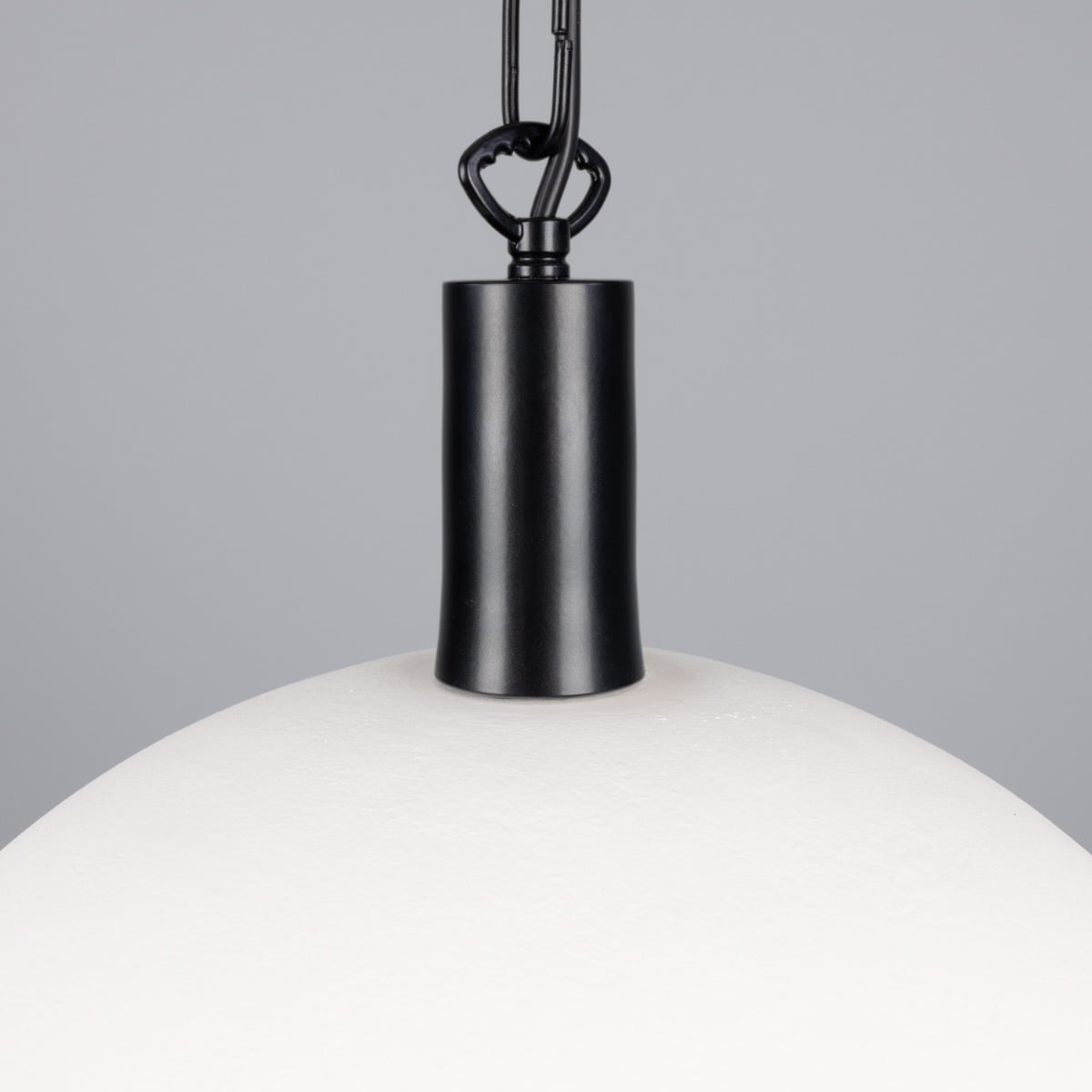 Kauri Rounded Dome Pendant Light, Matte White