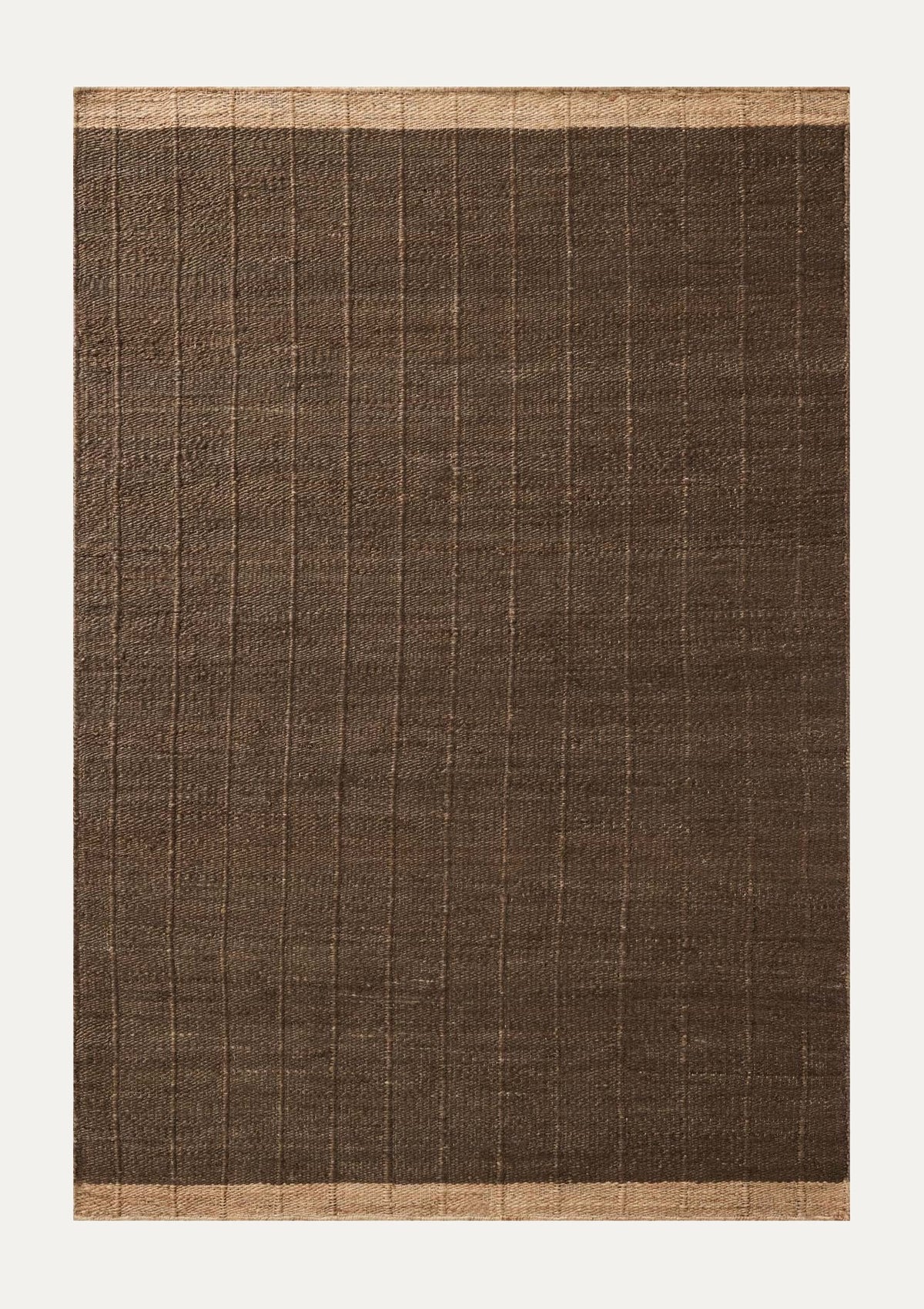Laken Chocolate/Natural Rug | Magnolia Home by Joanna Gaines × Loloi