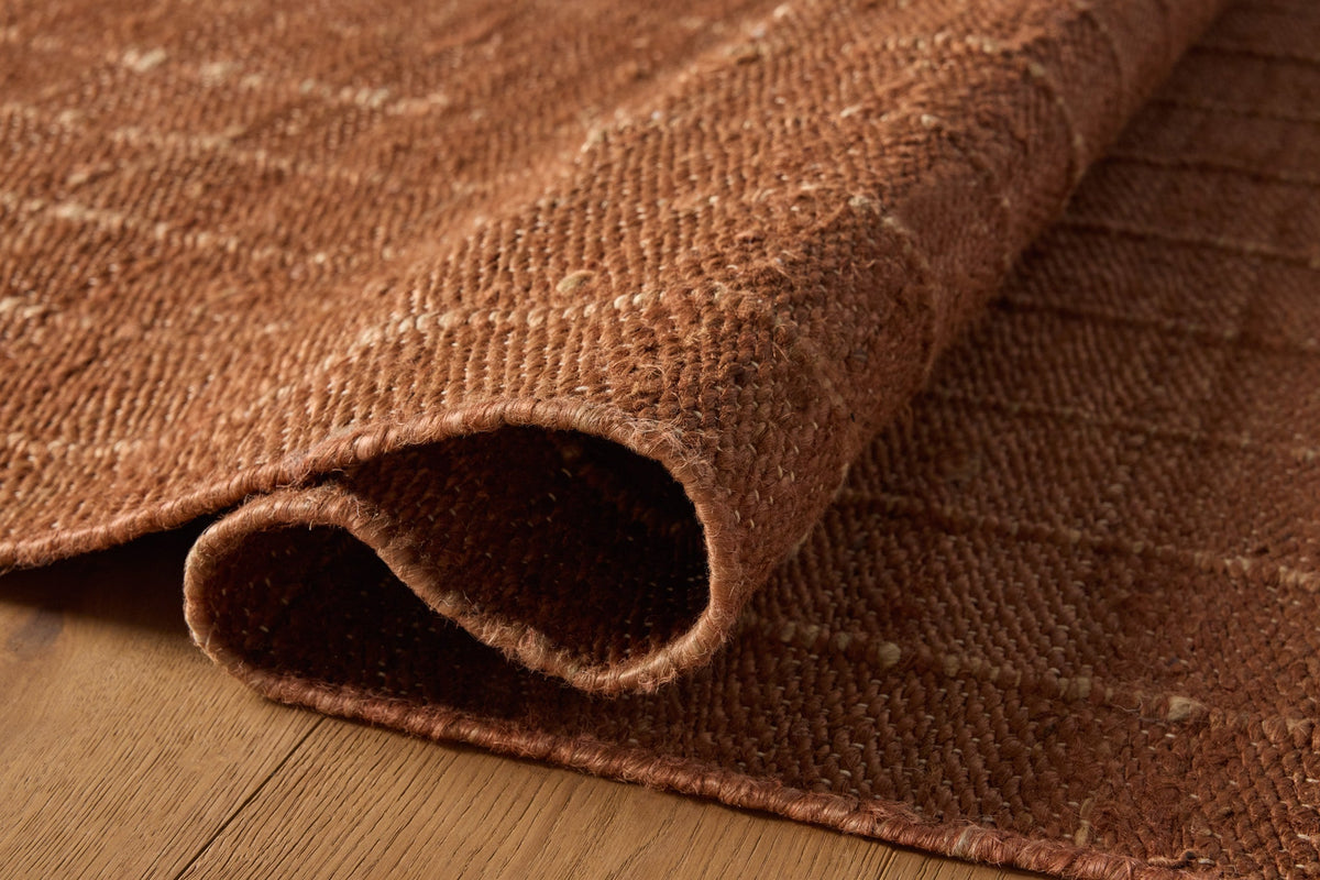 Laken Rust/Natural Rug – detail
