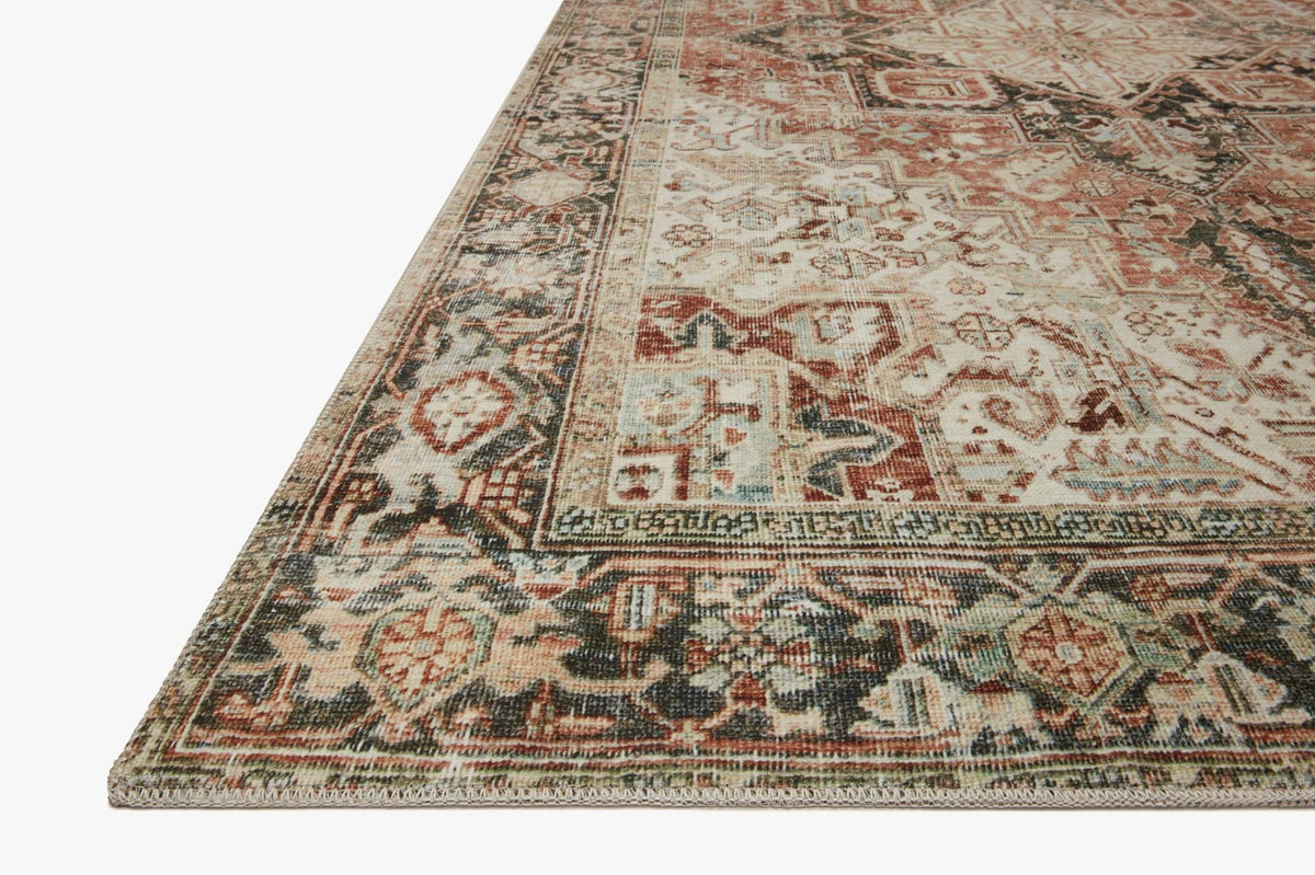 Lenna Rust/Charcoal Rug – detail