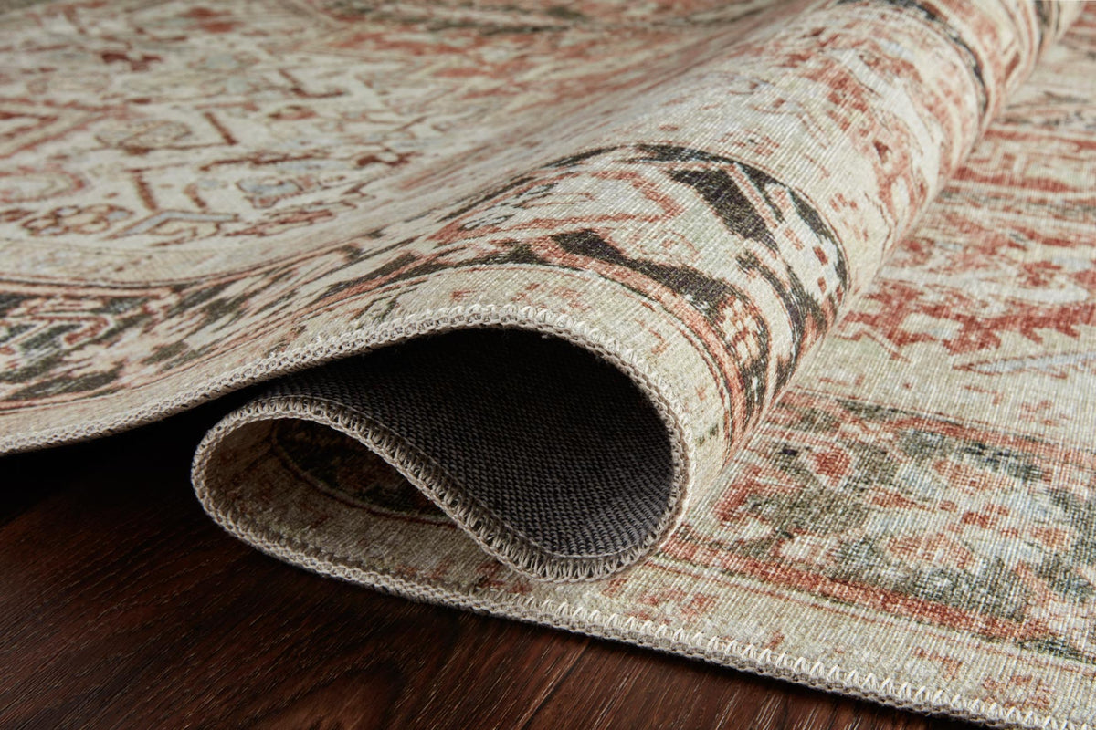 Lenna Rust/Charcoal Rug – detail