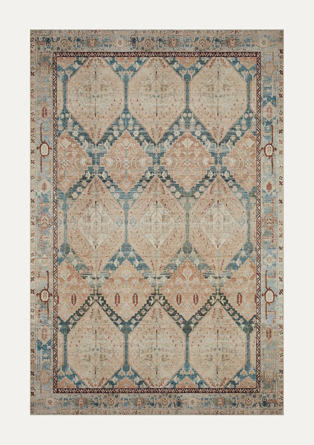 Lenna Denim/Sand Rug | Magnolia Home by Joanna Gaines × Loloi