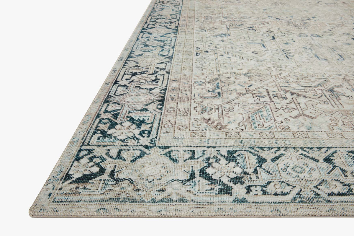 Lenna Natural/Denim Rug – detail