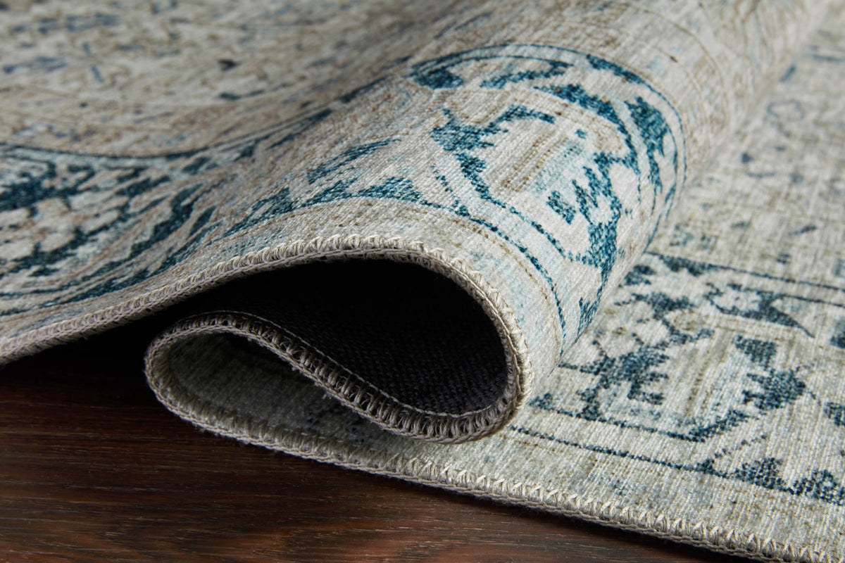 Lenna Natural/Denim Rug – detail