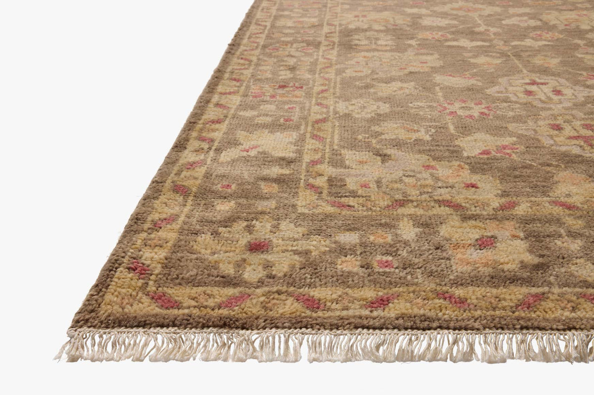 Lucille Bark/Sunset Rug – corner detail