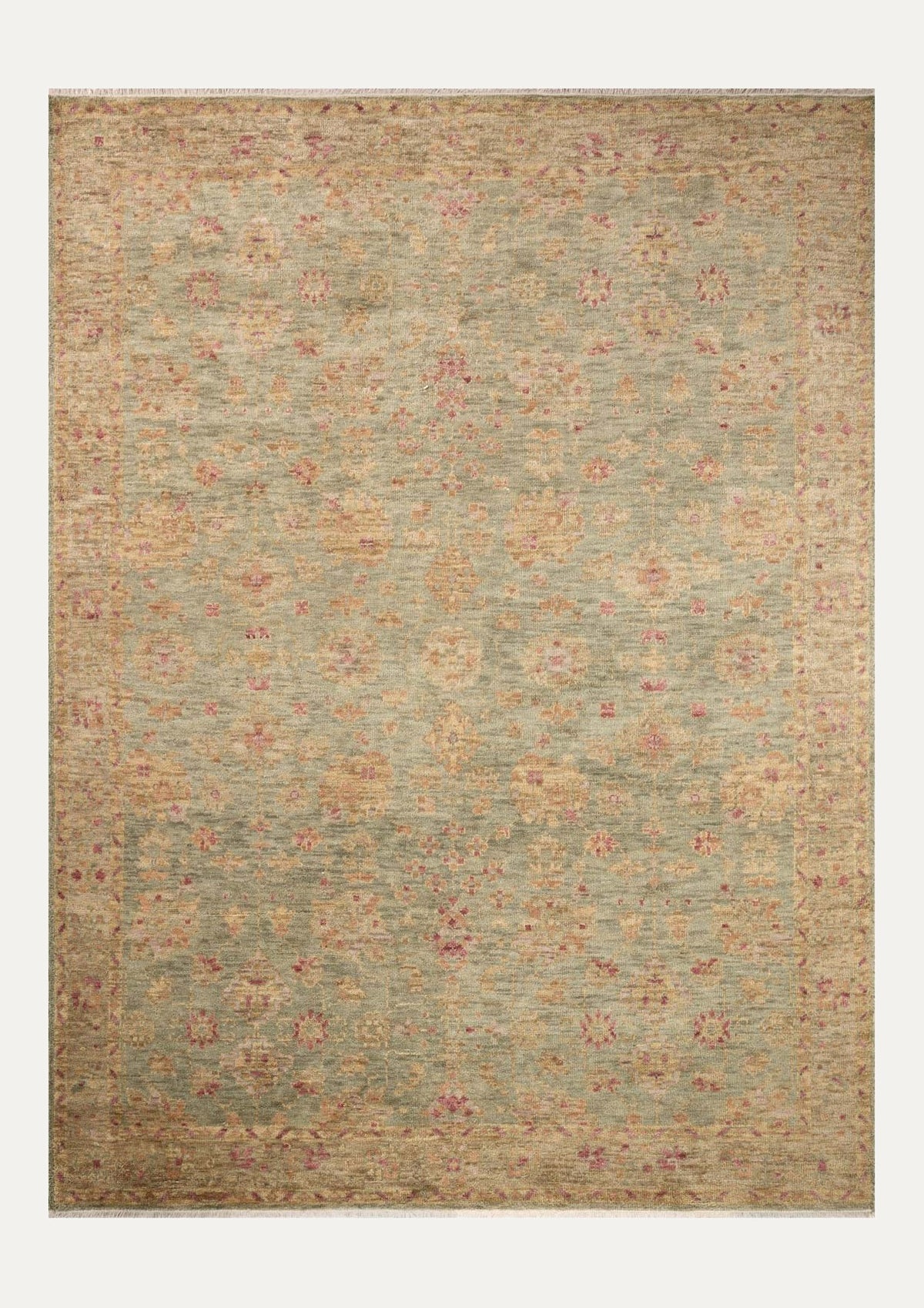 Lucille Green/Sunset Rug | Magnolia Home by Joanna Gaines × Loloi