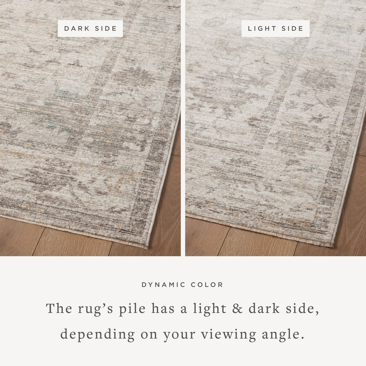 Millie Silver/Dove Rug – detail