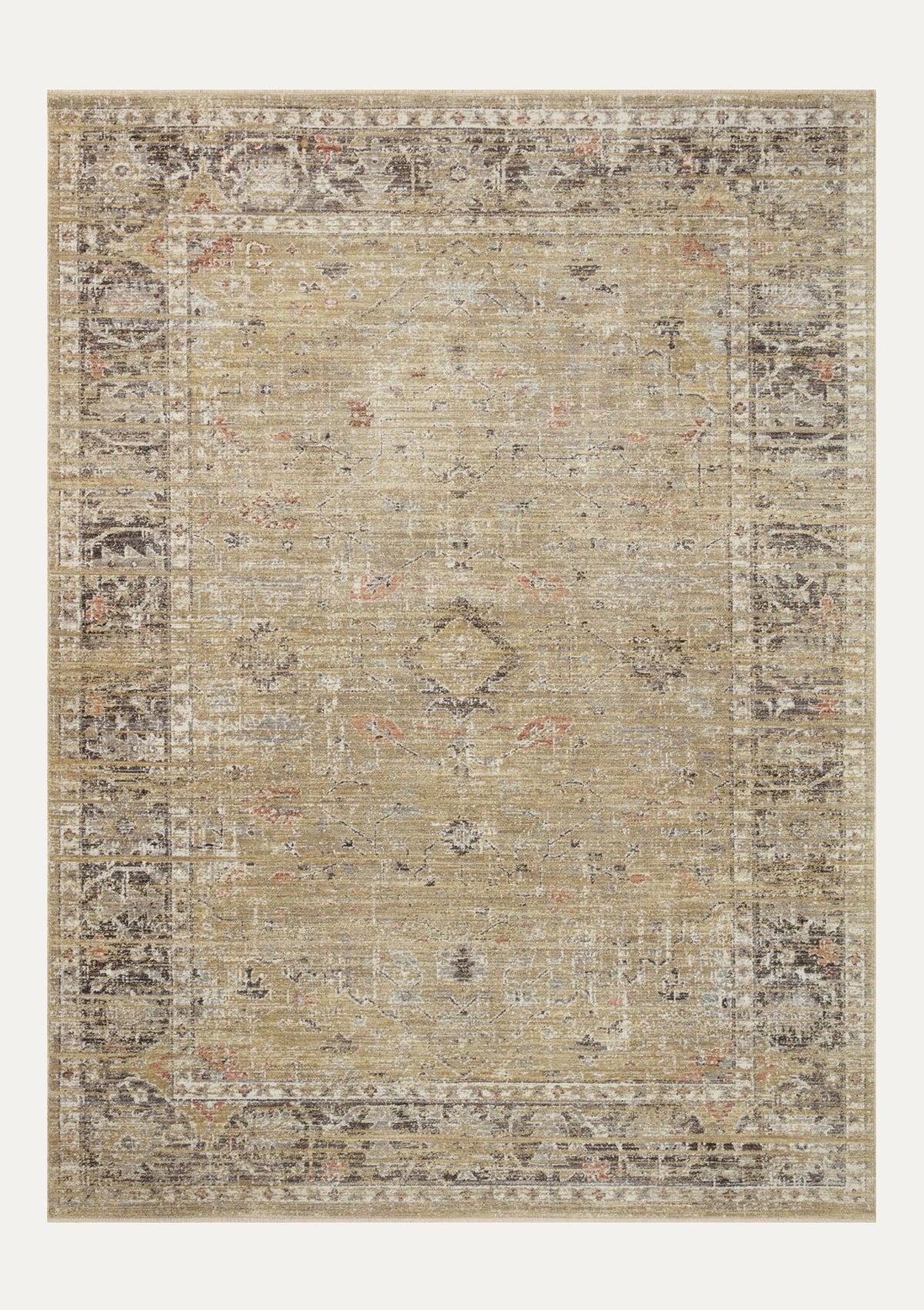 Millie Gold/Charcoal Rug | Magnolia Home by Joanna Gaines × Loloi