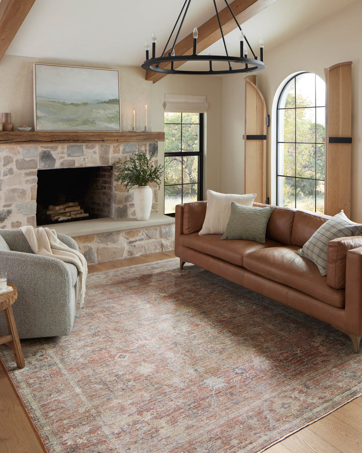 Millie Sunset/Multi Rug – room scene