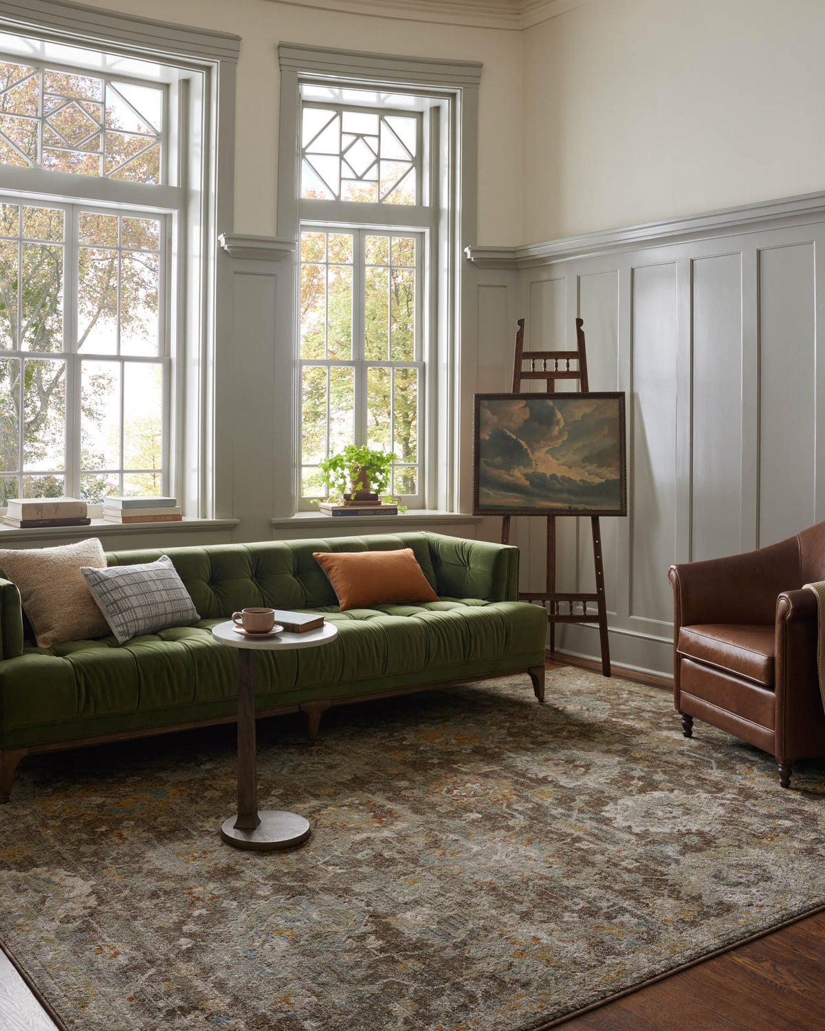 Mona Bark/Multi Rug – room scene