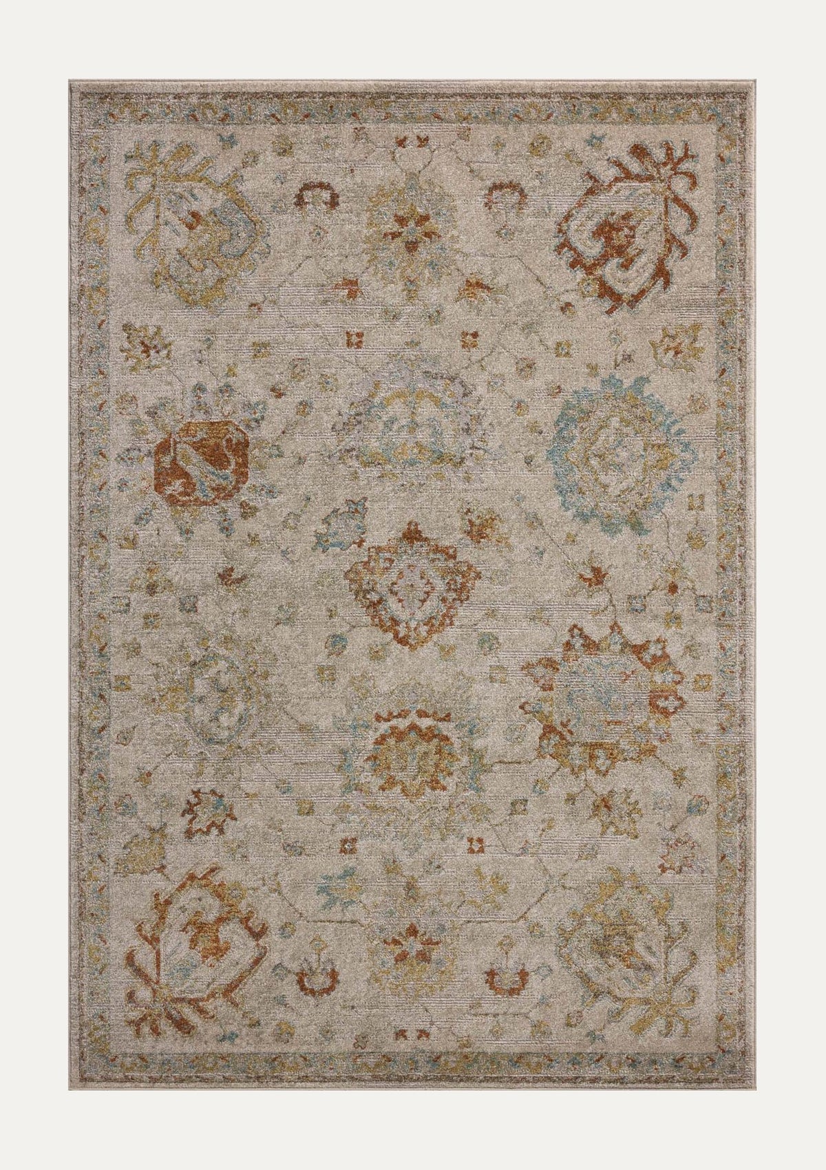 Mona Oatmeal/Multi Rug | Magnolia Home by Joanna Gaines × Loloi